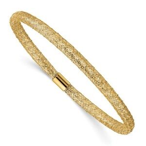 14k Yellow Gold Stretch bracelet